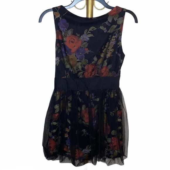 Plastic Island Black Rose Dress Size Small - Picture 3 of 14